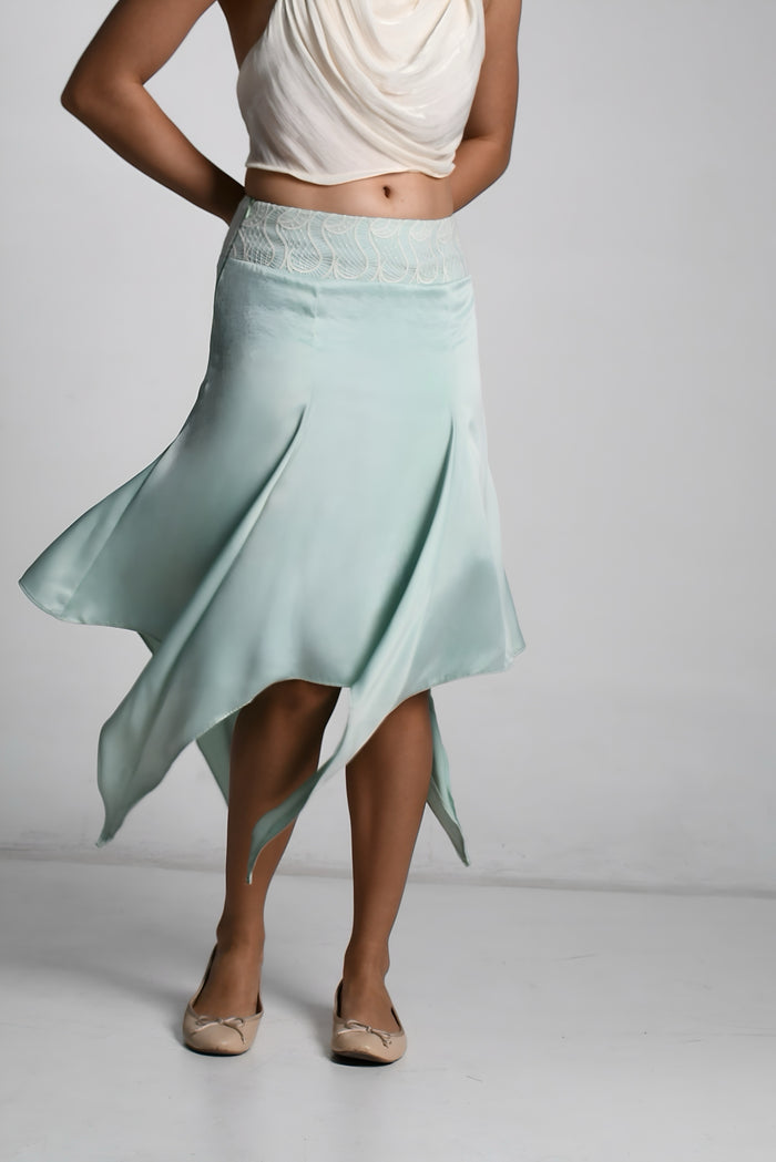 Sienna Skirt — Seafoam