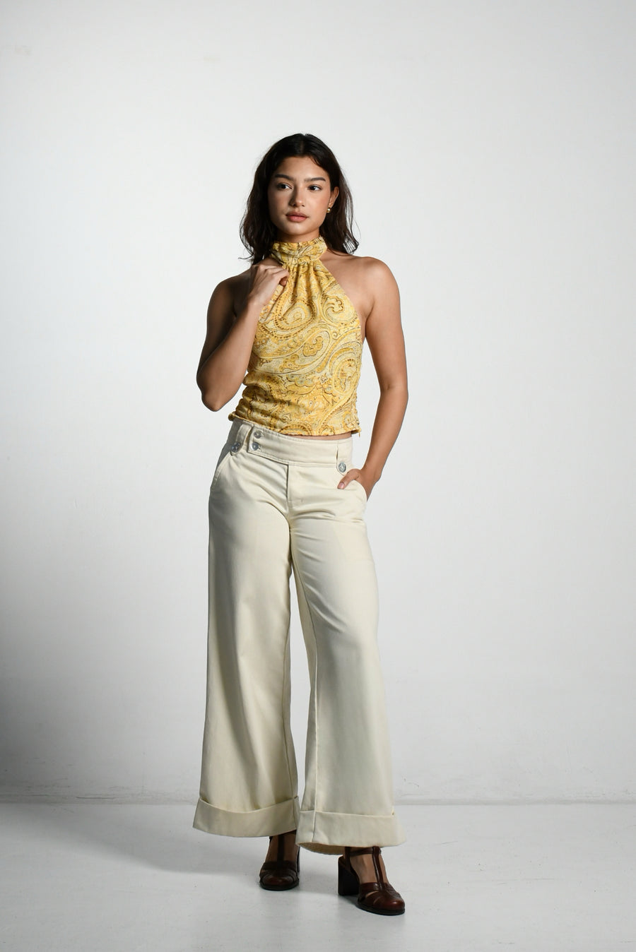 Maria Pants — Cream